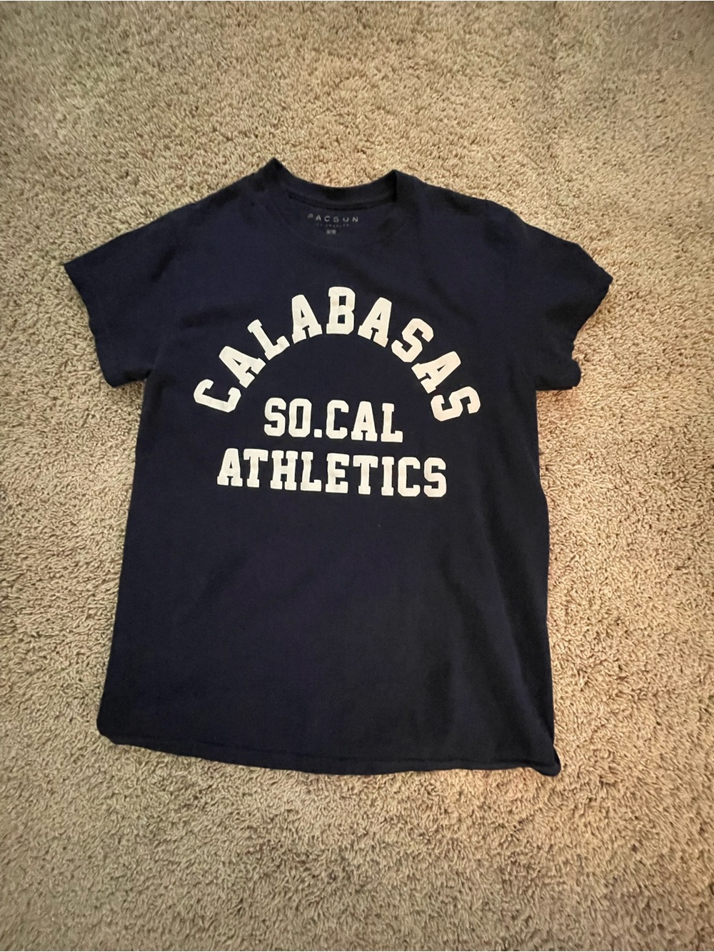PacSun Women’s Navy "Calabasas So.Cal Athletics" Graphic Baby Tee